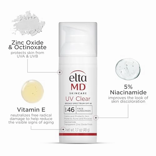 Bundle of EltaMD UV Clear Face Sunscreen SPF 46   EltaMD AM Restore Face Moisturizer