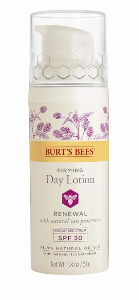 Burt's Bees Renewal Day Lotion SPF 30, Firming Face Lotion, 1.8 Ounces