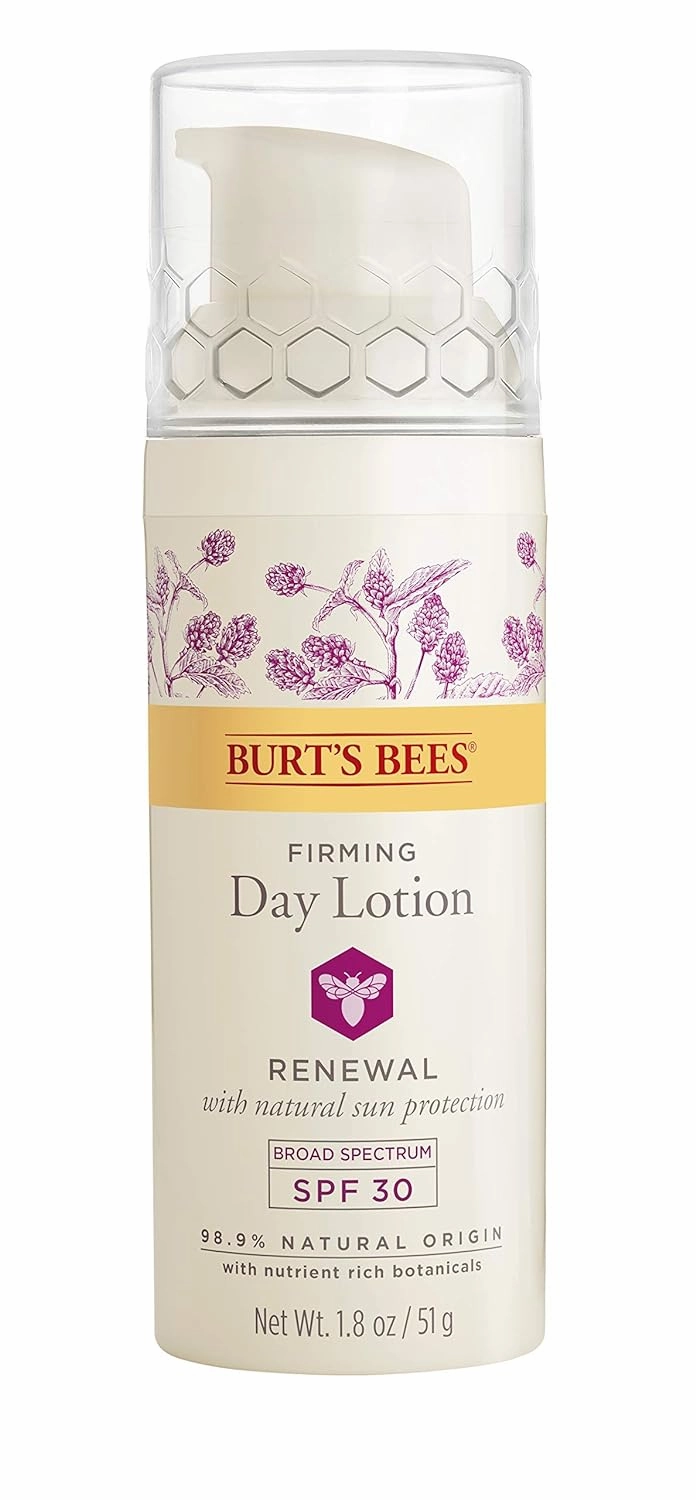 Burt's Bees Renewal Day Lotion SPF 30, Firming Face Lotion, 1.8 Ounces