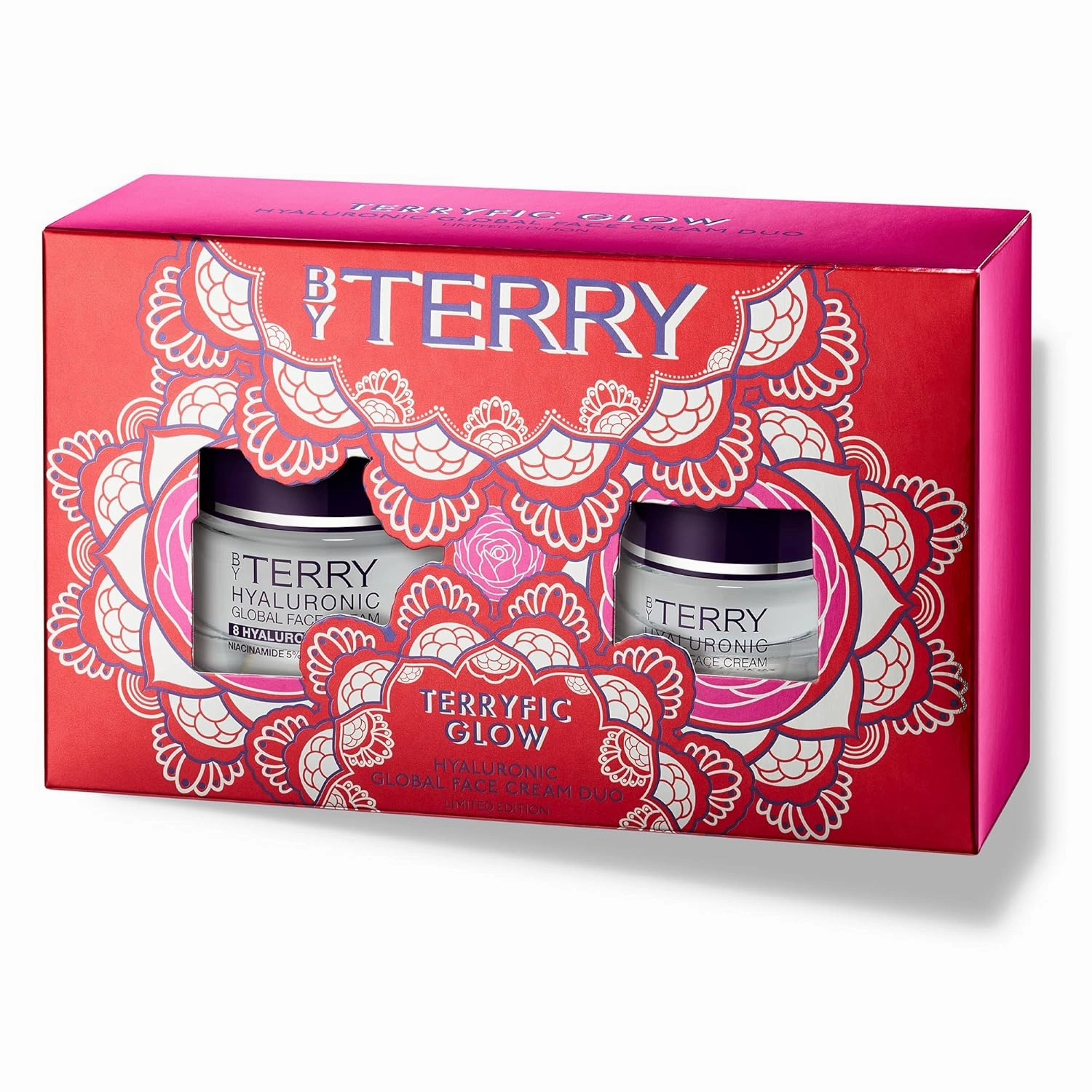 By Terry Face Moisturizer | Terryfic Glow Hyaluronic Acid Global Face Cream Duo | Contains Niacinamide | Hydrates & Illuminates Skin