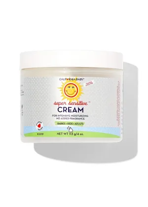 California Baby Super Sensitive Unscented Cream | 100% Plant-Based Moisturizer | Soothing Baby Lotion For Newborn | Hypoallergenic | 2.9 oz / 82 g