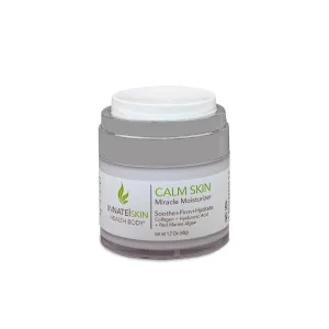 Calm Skin Face Moisturizer | Hyaluronic Acid, Collagen & Red Marine Algae 1.7oz Air Pump