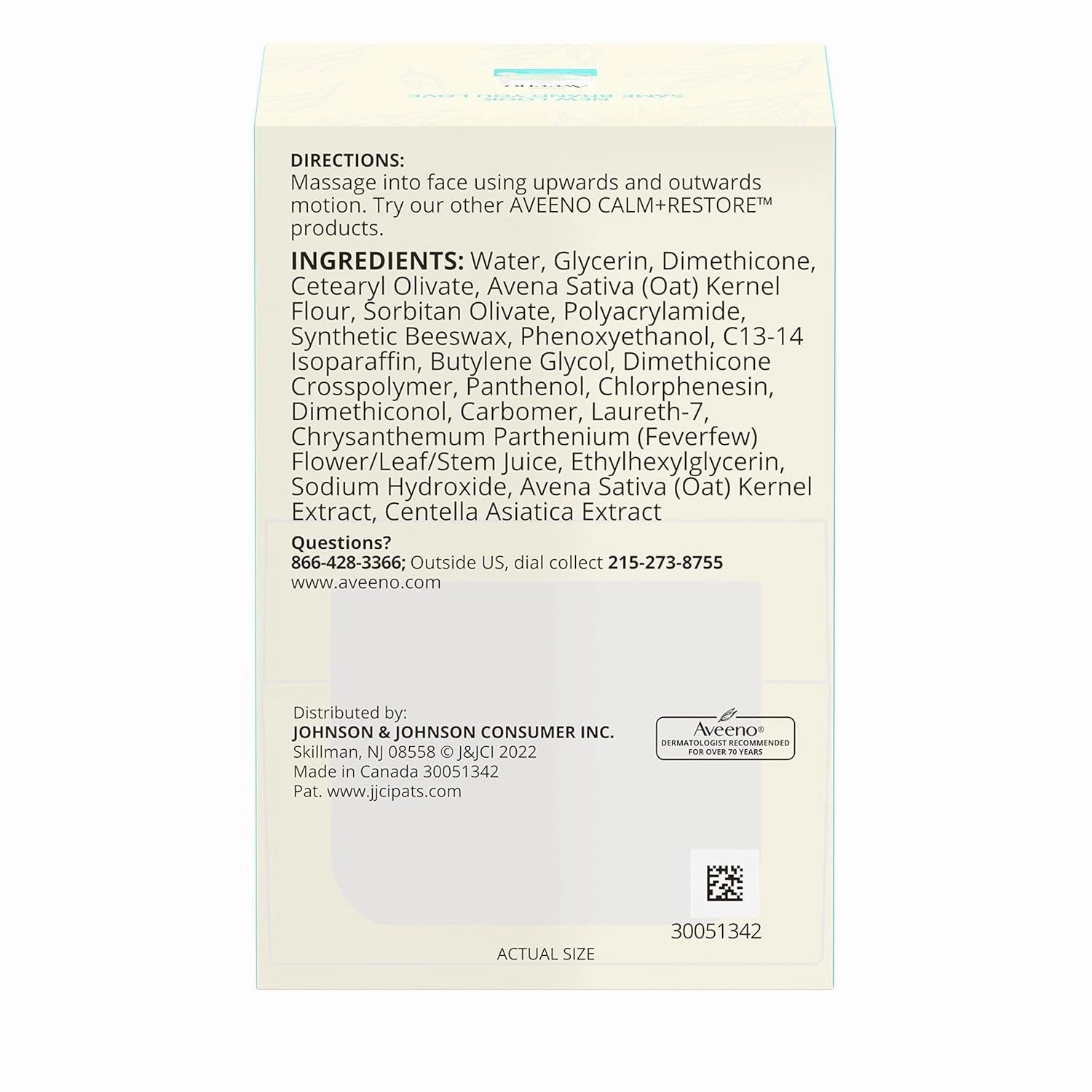 Calm   Restore Oat Gel Facial Moisturizer for Sensitive Skin, Fast-Absorbing, Soothing Lightweight Gel Cream with Prebiotic Oat & Feverfew, Fragrance-Free & Hypoallergenic, 1.7 Oz