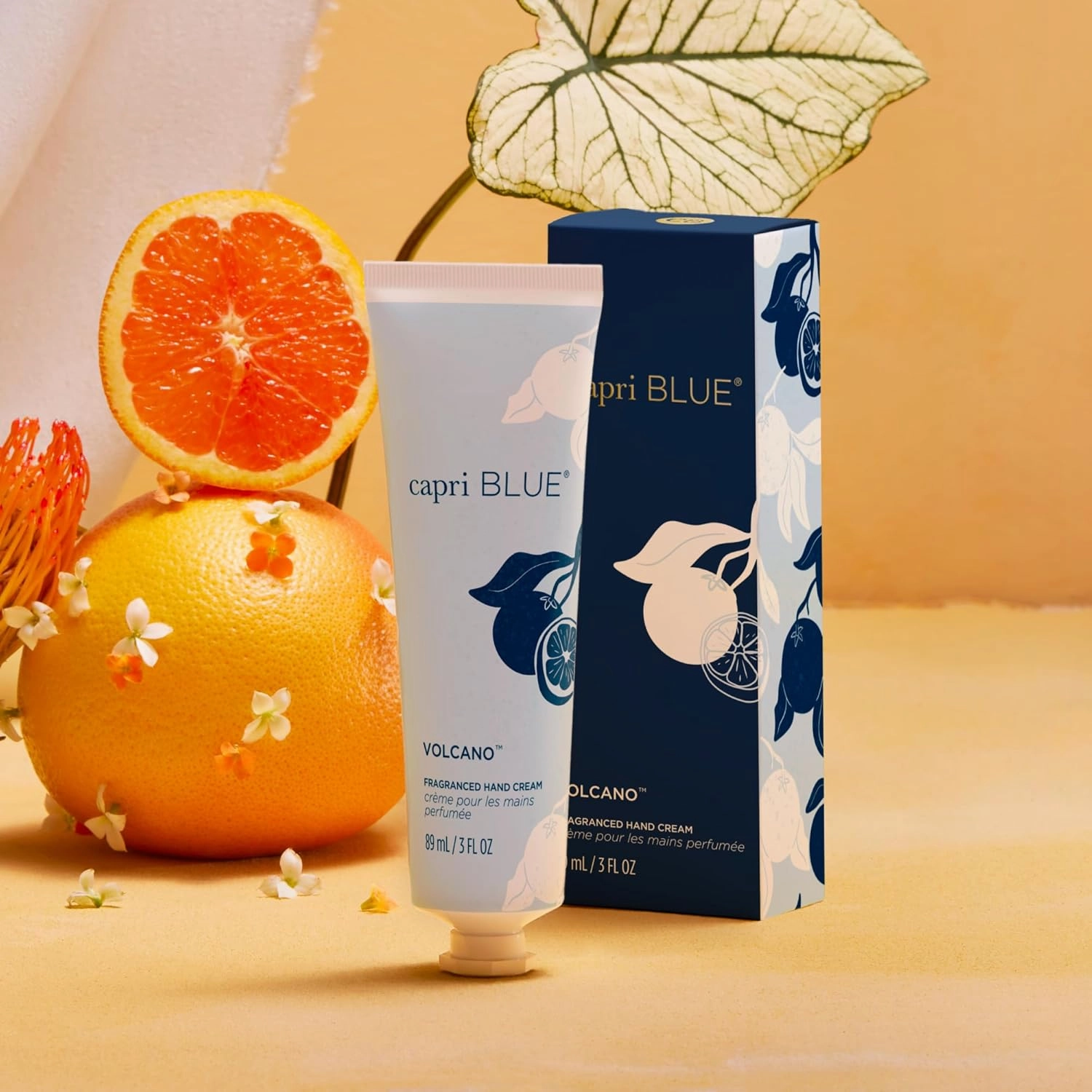 Capri Blue Moisturizing Hand Cream Travel Size – Flora Edit Collection – Nourishing Hand Cream for Dry Cracked Hands with Jojoba Oil & Shea Butter – Skin Care (Volcano, 3 oz pack of 2)