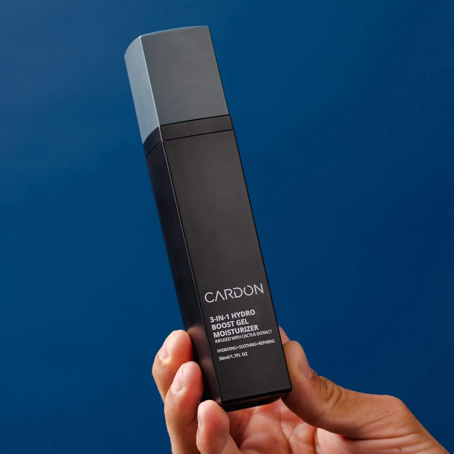 Cardon Mens PM Nighttime Skincare Set | Clay Face Wash Cleanser, 100ml   Repairing Hydro Boost Gel Moisturizer, 50ml | Made with Cactus Extract | Oily, Dry, or Sensitive Skin Type