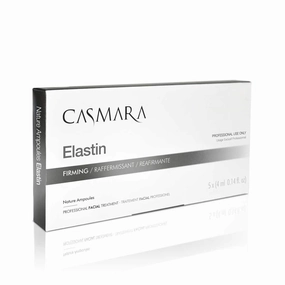 Casmara Nature Ampoules Elastin for Anti Ageing with Vitamin A, C, E, Mallow Extracts & Elastin Amino Acid | Face Serum for Anti Wrinkle & Skin Firming | Advanced Anti Aging Formula - Set of 5
