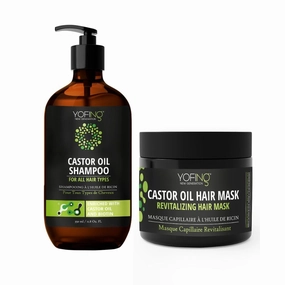 Castor Oil Shampoo & Mask with Biotin and Castor Oil For Hair Growth, For Strengthen and Restore Damaged, Thinning Hair - Sulfate Free
