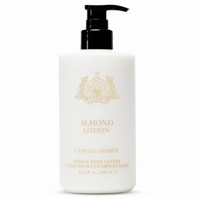 Caswell-Massey Almond Hand and Body Lotion for Dry Skin, Daily Moisturizing Lotion with Almond Oil, Shea Butter & Vitamin E, Fast-Absorbing Non-Greasy Hydrating Moisturizer, Pump Bottle 15.2 fl oz