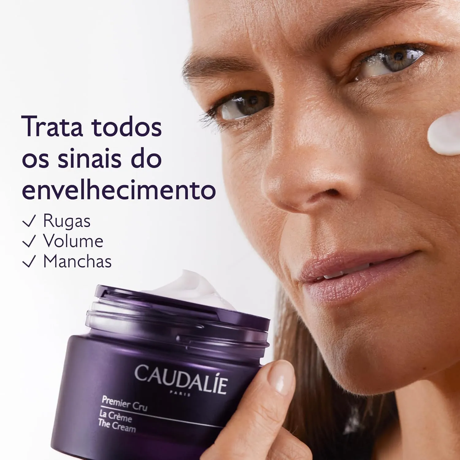 Caudalie Premier Cru Anti-Aging Cream Moisturizer, Refillable - 50 ml