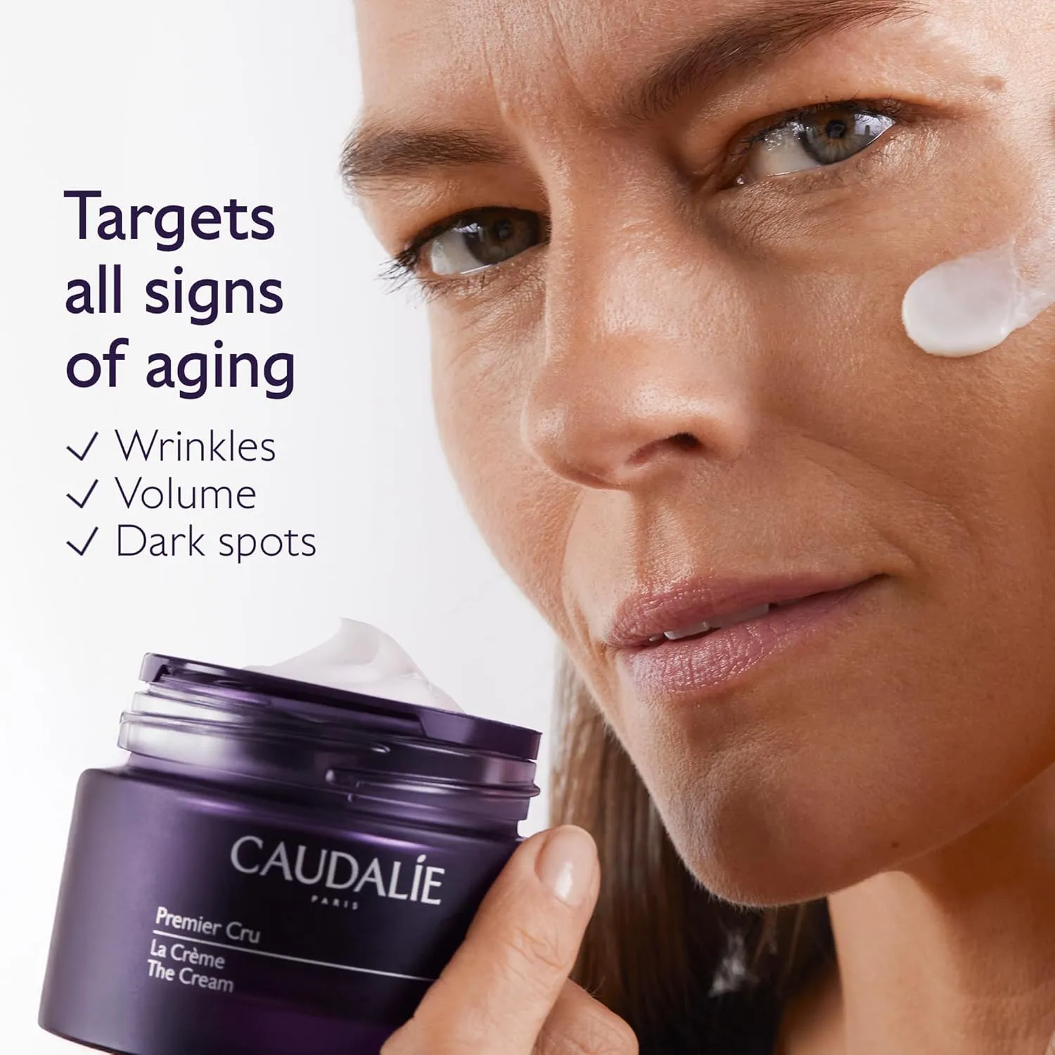 Caudalie Premier Cru Anti-Aging Cream Moisturizer, Refillable - 50 ml