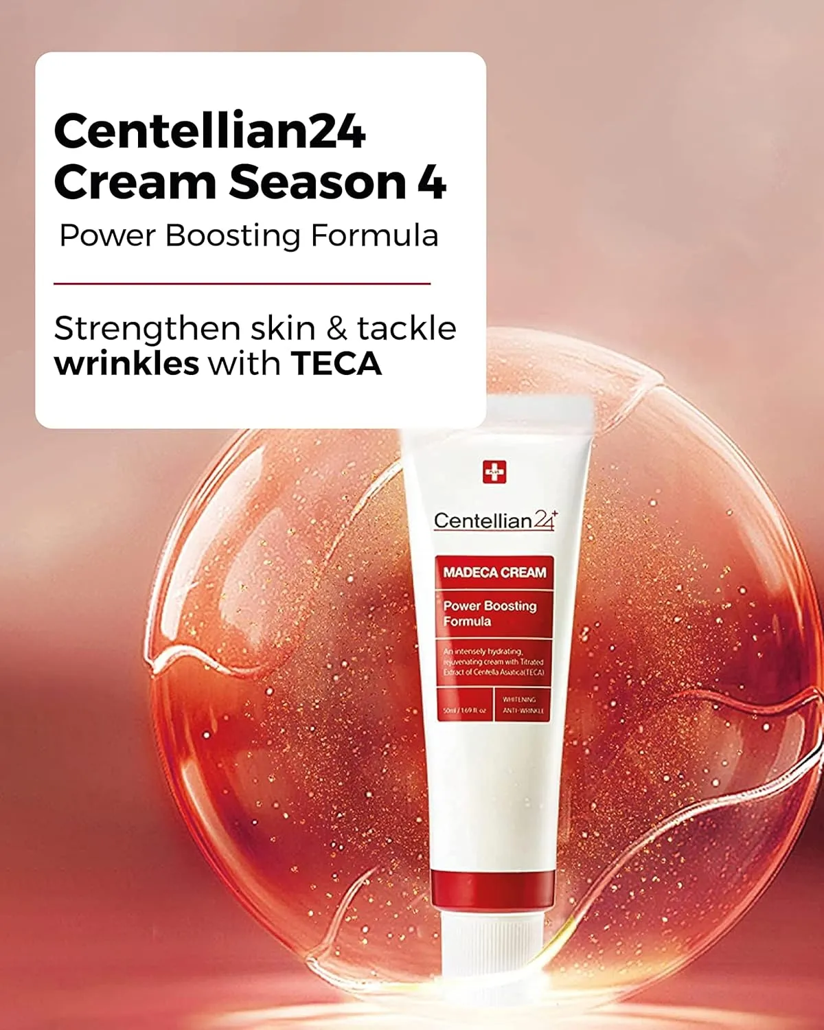 CENTELLIAN 24 Madeca Cream (Season 4, 1.7 1.7fl oz) - Centella Moisturizer for Face, Korean Skin Care. Dry, Sensitive Skin. TECA, Centella Asiatica, Madecassoside