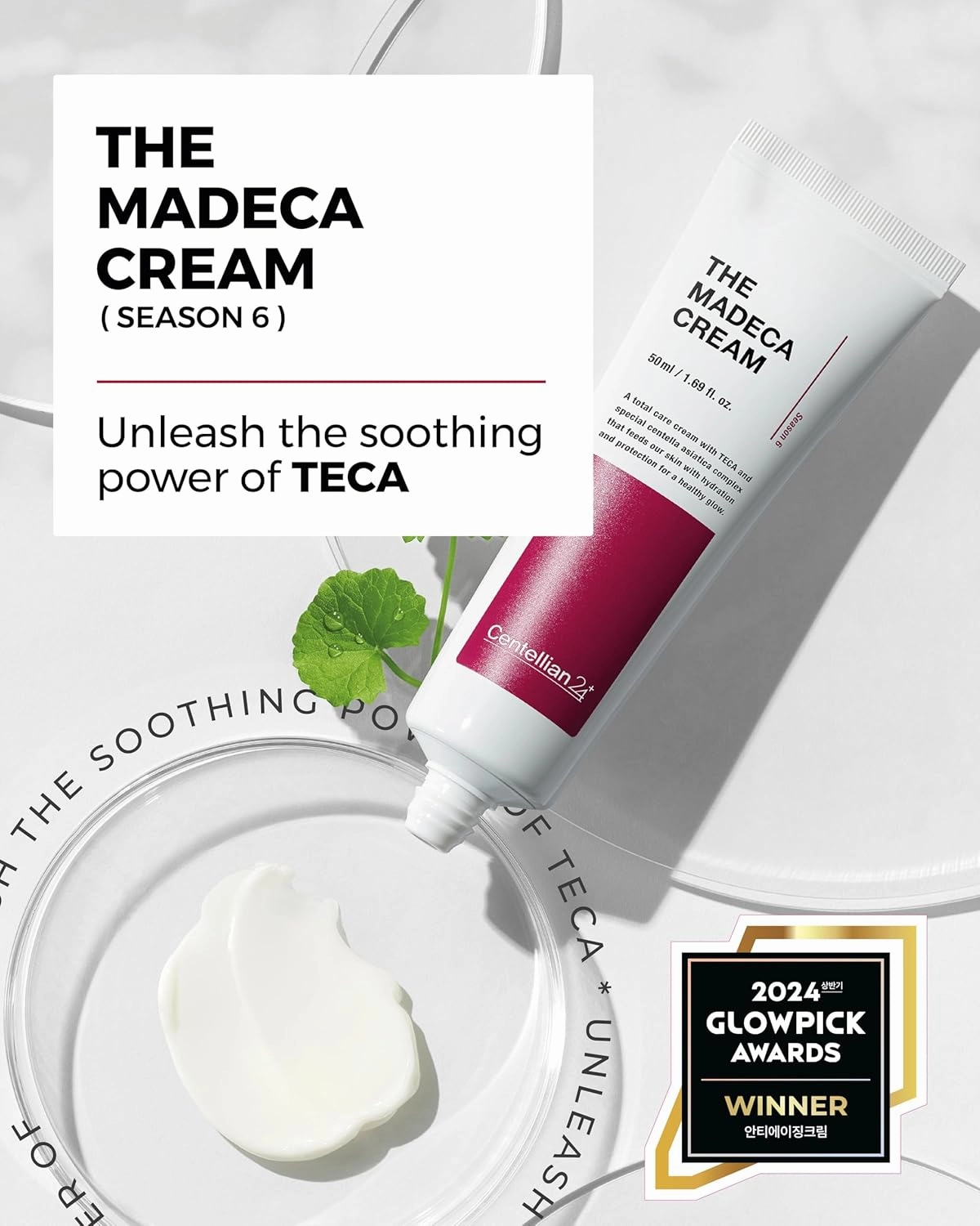 CENTELLIAN 24 Madeca Cream (Season 6, 1.7fl oz) - Centella Moisturizer for Face, Korean Skin Care. Dry, Sensitive Skin. TECA, Centella Asiatica, Madecassoside