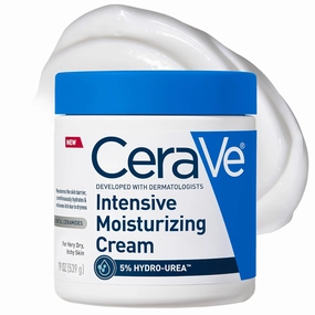 CeraVe Intensive Moisturizing Cream, Body Moisturizer With Shea Butter, 72H Hydration   Skin Barrier Repair, Fragrance-Free Body Lotion For Extremely Dry Skin, 19oz