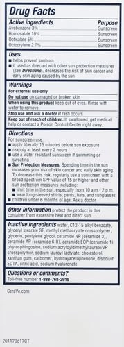 CeraVe Ultra-Light Moisturizing Lotion With SPF 30| Daily Face Moisturizer with SPF | Formulated with Hyaluronic Acid & Ceramides | Broad Spectrum SPF | Oil Free | Matte Finish | 1.7 Ounce