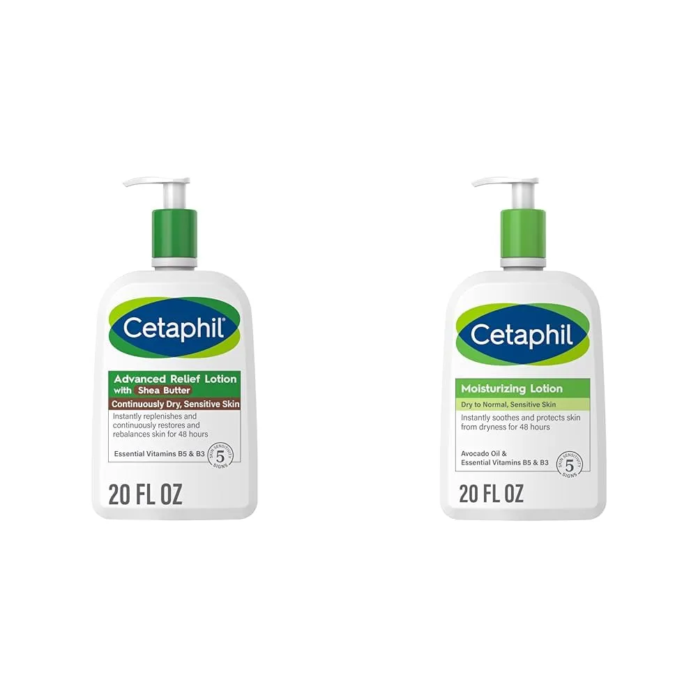 Cetaphil Body Lotion, Advanced Relief Lotion with Shea Butter & Body Moisturizer, Hydrating Moisturizing Lotion