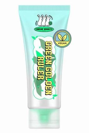 CHASIN' RABBITS Green Golden Ruler Face Moisturizer Cream | Korean Skin Care Moisturizer Face Cream with Green Tea Extract & Probiotics | Vegan Intensive Moisturizing & Nourishing (2.53 fl oz)