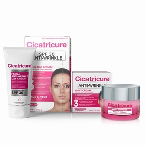 Cicatricure Anti-Wrinkle Day   Night Cream Bundle: Advanced 24-Hour Facial Care, Targets Fine Lines, Deep Hydration, for Youthful Skin Appearance