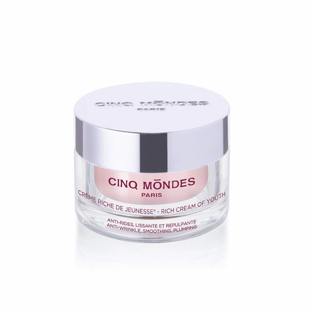 CINQ MONDES Rich Cream Of Youth -1.7oz - Moisturizing And Plumping Facial Cream - For A Smoother Complexion - Improves Firmness With Natural Ingredients