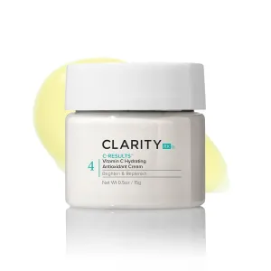 ClarityRx C-Results Vitamin C Hydrating Antioxidant Face Cream, Natural Plant-Based Anti-Aging Facial Moisturizer for Brighter Skin