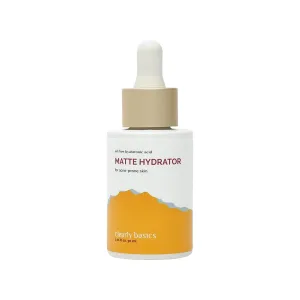 Clearly Basics Matte Hydrator, OIL CONTROL Serum, Hyaluronic acid moisturizer for Oily & Acne Prone Skin, Leaves Clean & Matte Finish, 30ml