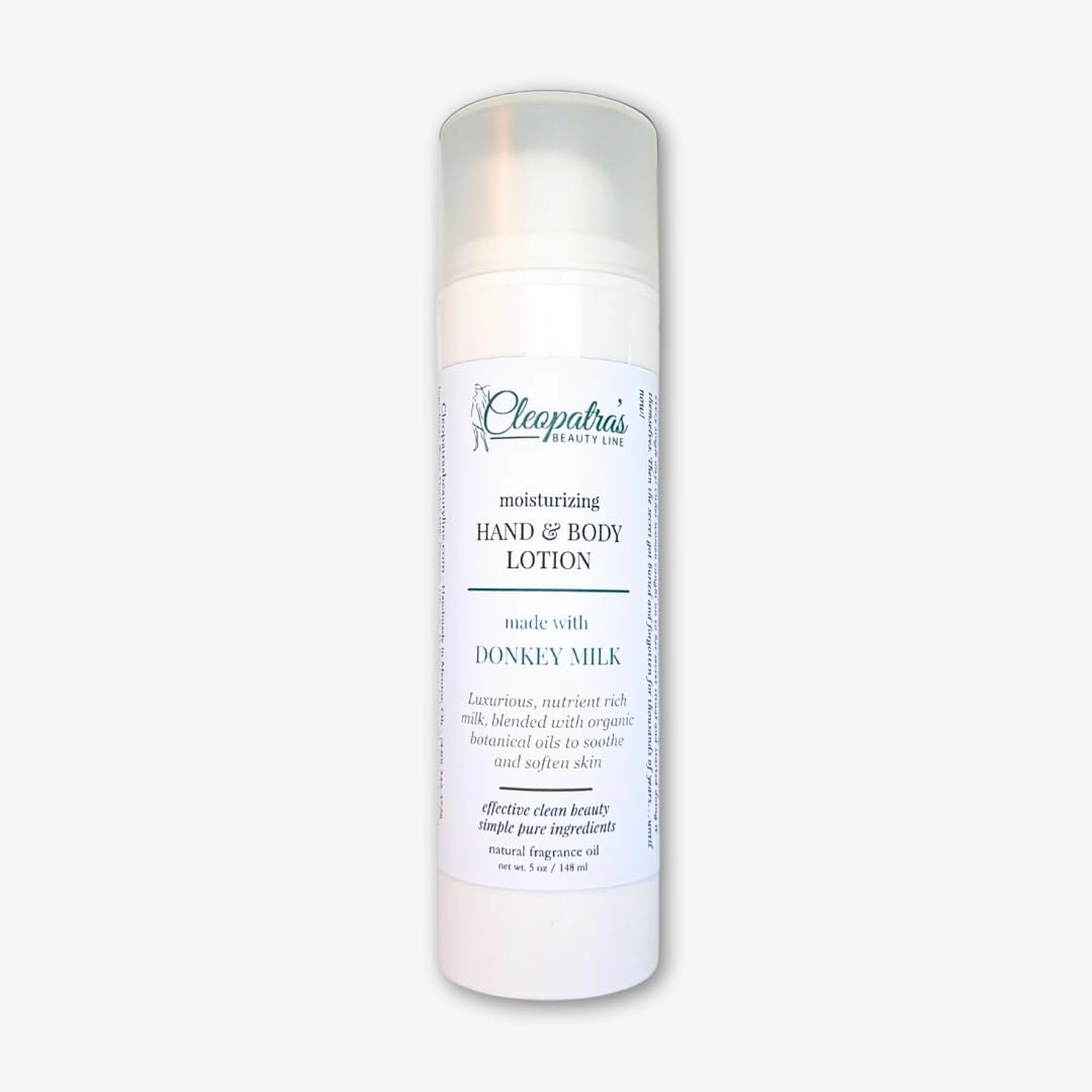 Cleopatra’s Donkey Milk Cream – Clean Moisturizer for Dry, Sensitive Skin – 5 oz Handmade in USA with Natural Plant-Based Ingredients