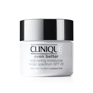 Clinique Even Better Brightening Daily Oil Free Moisturizer SPF 20 For Very Dry to Dry Combination Skin Types | Hydrating   Dark Spot Reducing, 1.7 Fl Oz