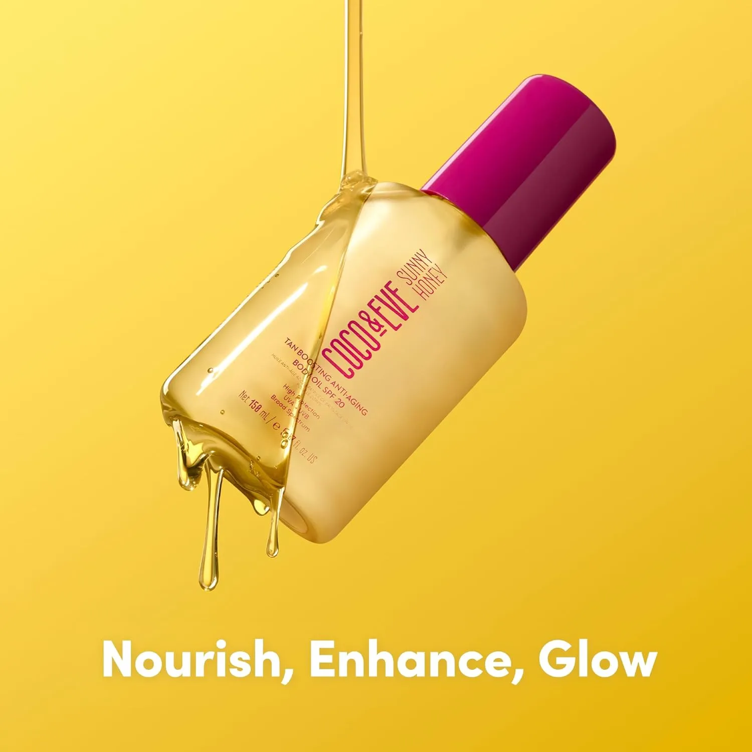 Coco & Eve Tan Boosting Anti-Aging Body Oil SPF20 - Tanning Accelerator Spray, UVA UVB Sun Protection | Moisturizing Outdoor Bronzing Enhancer with Natural Ingredients, Antioxidants (5.07 Fl Oz)