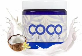 Coco Bliss Natural Coconut Oil Lubricant, Intimate Moisturizer, Lube for Him and Her, Personal Massage Oil, Silky Smooth Moisturizer with Vanilla Extract and Almond Oil, 4/8 Fl Oz
