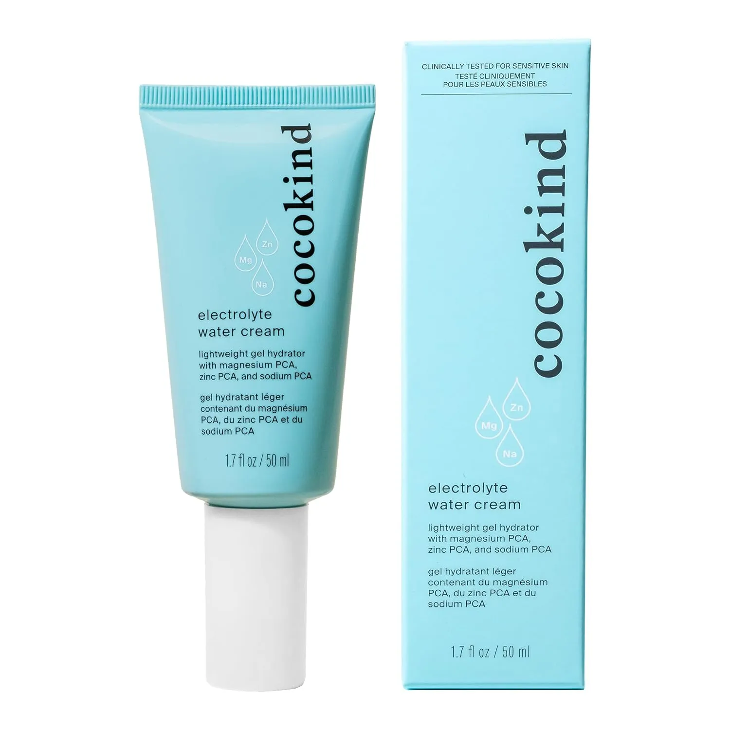 Cocokind Electrolyte Water Cream | Lightweight Water Gel Moisturizer | Balanced Hydrating Day Cream for All Skin Types | 1.7 Fl Oz