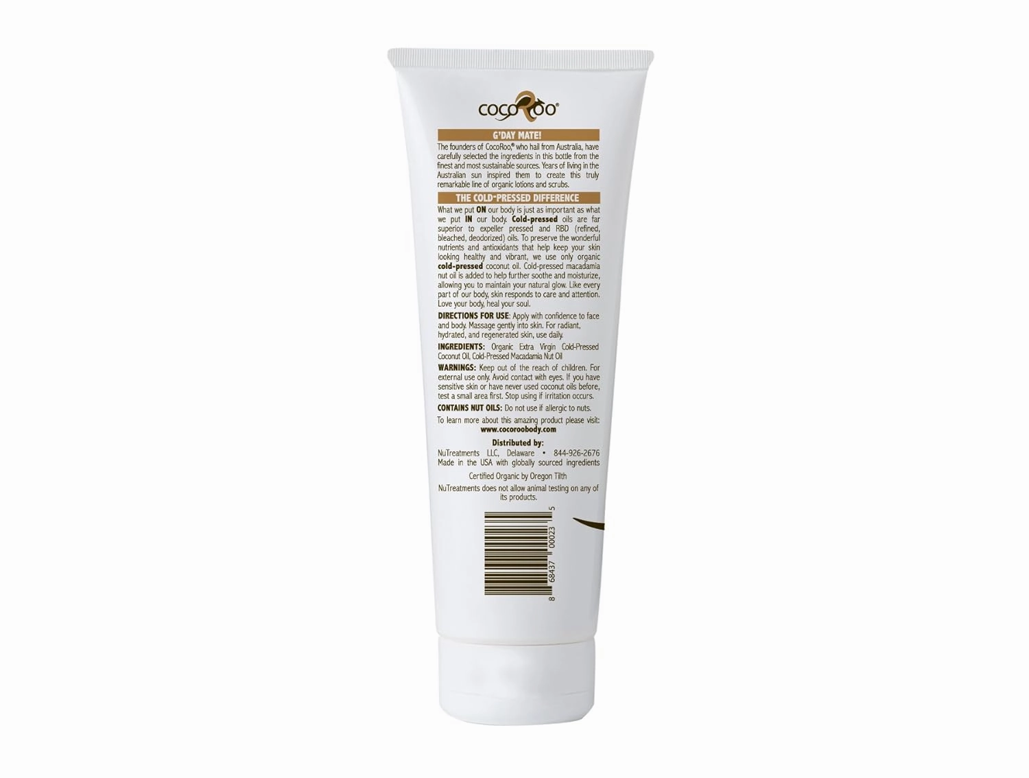 Coconut Oil Moisturizer (Naturally Naked)
