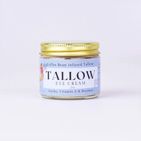 Coffee Bean Infused Tallow Eye Cream | Grass Fed Beef Tallow
