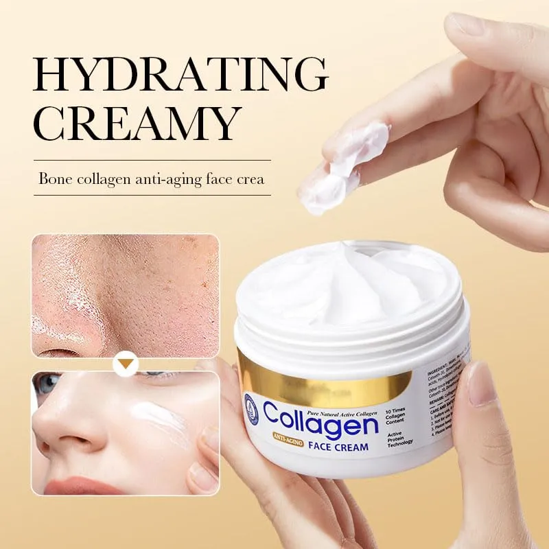 Collagen Anti-Wrinkle Night Cream for Face with Collagen and Sea Minerals-Anti Aging, Nourishing and Moisturizer Face Cream