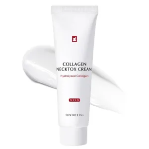 Collagen Necktox Cream with Collagen and Hyaluronic Acid for Neck Firming, Anti-aging, Wrinkles and Tightening, Korean Skin Care, 50ml, 1.69 fl. oz.