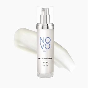 Collagen Boosting Sunscreen   Moisturizer SPF 45 w/ Hyaluronic Acid & Niacinamide. Anti aging. Broad Spectrum UVA / UVB / Blue light. Mineral based Zinc Oxide lotion, Non greasy, Oil-free. No White Cast. 2.0 oz pump