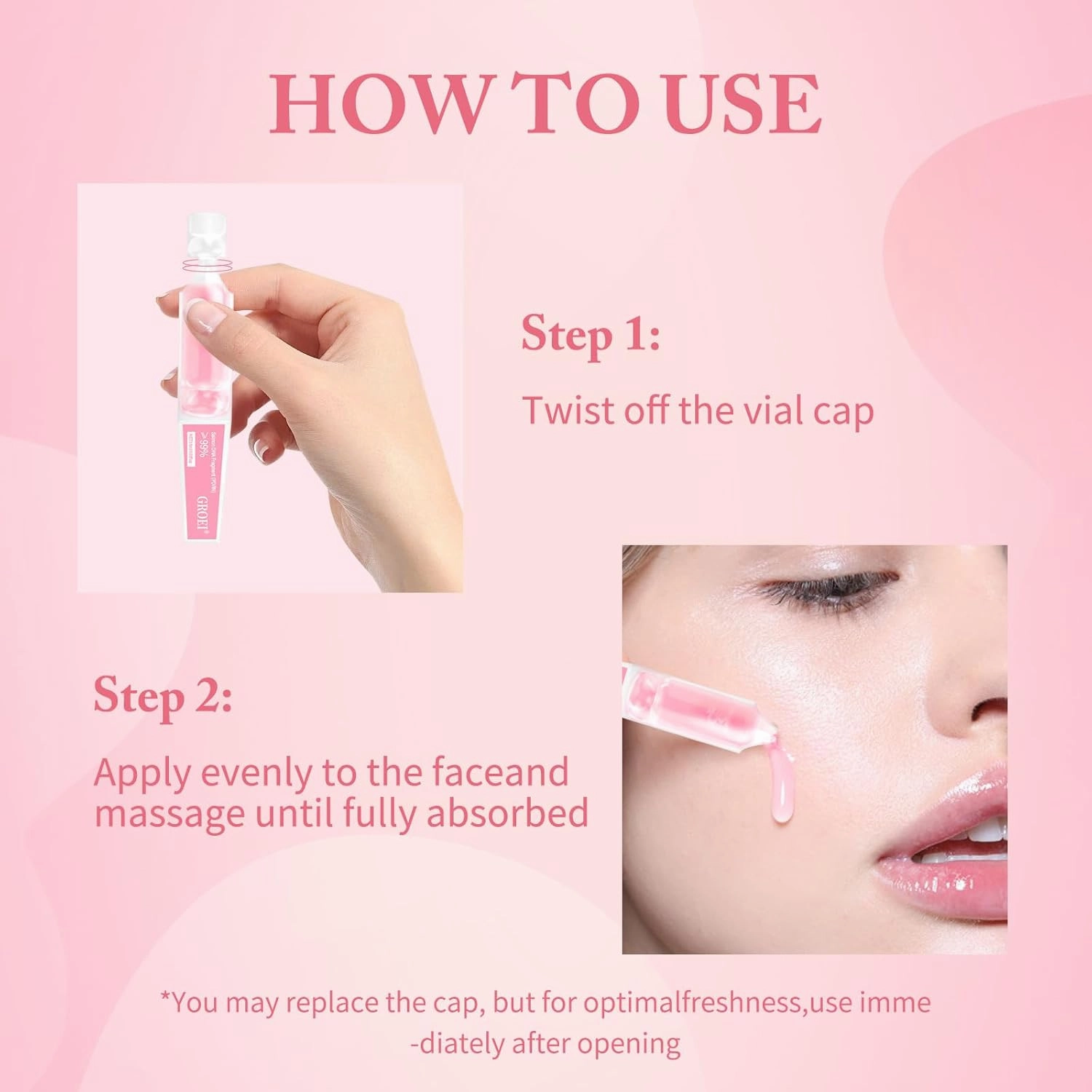 Collagen Capsule Cream, Pink Moisturizer Capsule Cream with Niacinamide for Facial Hydration and Uneven Skin Tone (Pink, 1)