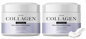 Collagen Face Moisturizer, Ultra Moisturizing Cream for Face, Body & Hands, 24 hours Moisturization, Avoids Wrinkles & Improves the Firmness and Elasticity of the Skin - 120 ml - Pack of 2