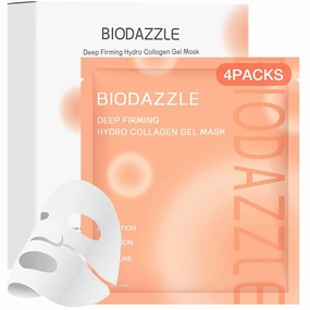 Collagen Overnight Deep Hydrating Face Mask, Glass Glow Skin,Elasticity Firming And Moisturizing,33gx4ea