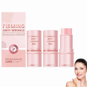 Compact Anti-Wrinkle Bar, Wrinkle Bounce Multi Balm Facial Moisturizer, Hydrating Lip Balm Cream, Firming Anti Wrinkle Bar, Daily Face Moisturizer Stick (2PCS)