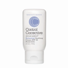 CONTROL CORRECTIVE Botanical Soothing Cream Spf 30, 2.5 Oz - Sunscreen, Moisturizers, Sensitive Skin, Calms The Skin & Protects, Wheat Germ Oil, Vitamin E, Humectants, Restores Skin Balance, Rosacea