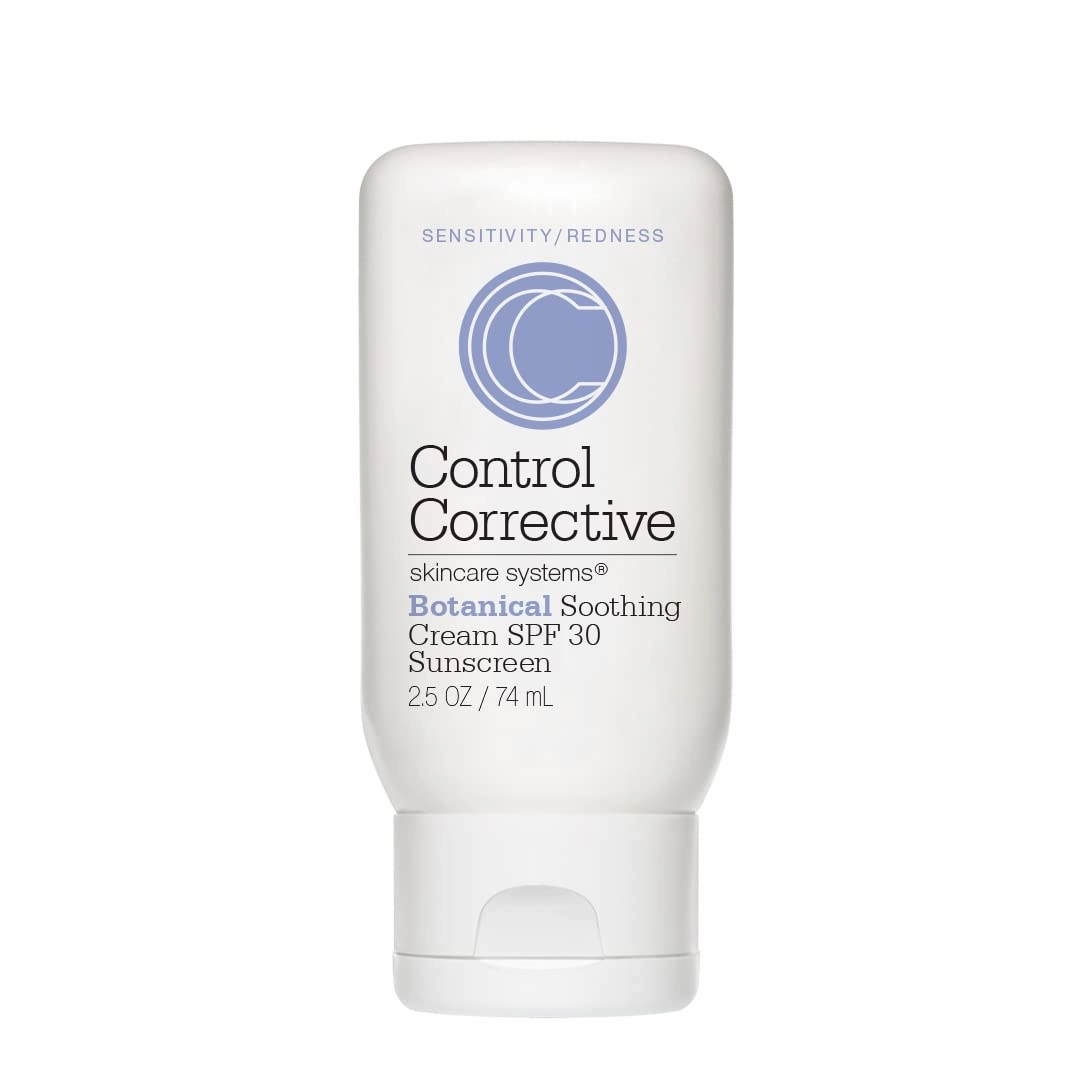 CONTROL CORRECTIVE Botanical Soothing Cream Spf 30, 2.5 Oz - Sunscreen, Moisturizers, Sensitive Skin, Calms The Skin & Protects, Wheat Germ Oil, Vitamin E, Humectants, Restores Skin Balance, Rosacea