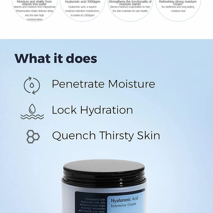 COSRX Hyaluronic Acid Intensive Cream, 100 ml/ 3.38oz