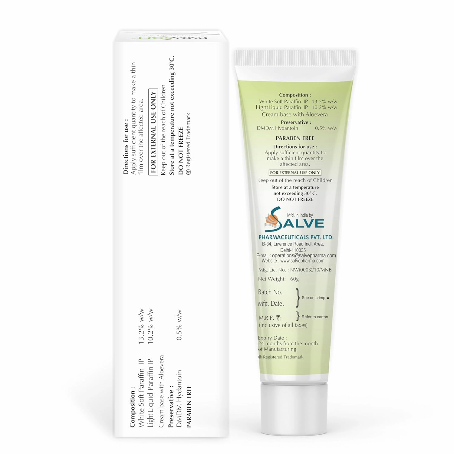 Cream for Dry & Dehydrated Skin Intense Moisturizer, Nourishing Cold Cream & Winter Cream Goodness of Aloe vera for both Men & Women - 60GM (Pack of 4)