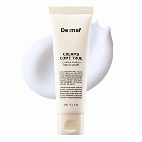 Creams Come True Squalane Barrier Repair Cream | Korean Face Moisturizer with Squalane Oil, Ceramides & Panthenol | K Beauty Skincare for Glass Skin (1.7 fl oz)