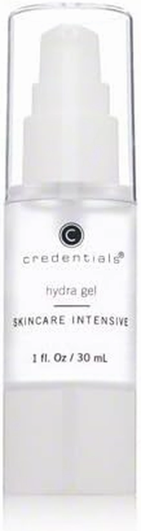Credentials Hydra Gel - Concentrated Hyaluronic Acid for Face and Decollate - Deep Hydration - Rejuvenating - Soothing Formula - Oil Free - All Skin Types 1 oz.