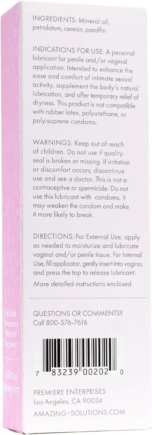 Crème De La Femme Daily Vaginal Moisturizing Cream for Long-Lasting Relief from Feminine Dryness Chemical & Hormone Free, Fragrance-Free, Also a Hydrating Intimate Lubricant for Men and Women – 3 Pack