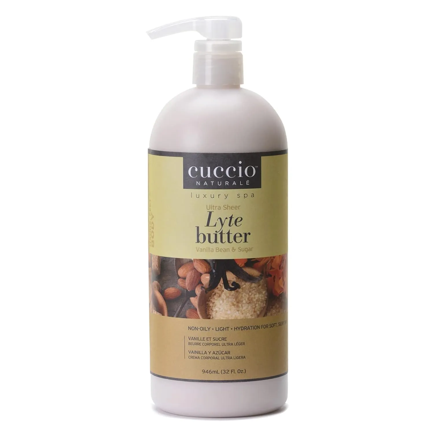 Cuccio Vanilla Bean and Sugarcane Lyte Body Butter,Vanilla Bean and Sugar,I0121750