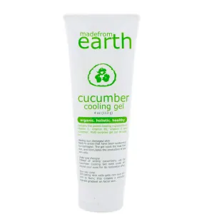 Cucumber Cooling Gel – Organic Aloe Vera & Vitamin C for Face & Body – 4 oz.