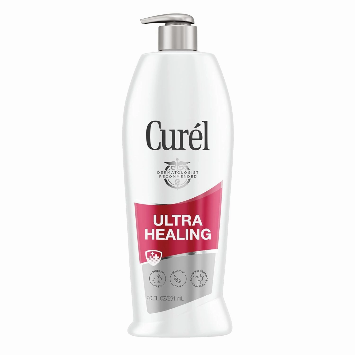 Curel Itch Defense Calming Body Lotion & Ultra Healing Lotion, Hand and Body Moisturizer for Extra Dry Skin, with Advanced Ceramide Complex and Hydrating Agents, for Tight Skin, 20 Ounces