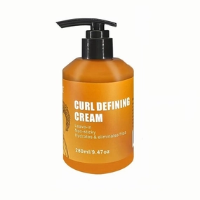 Curl Defining Hair Cream with Argan Oil, Deep Conditioning Moisturizer, 9.5 fl oz, For Wavy and Curly Hair