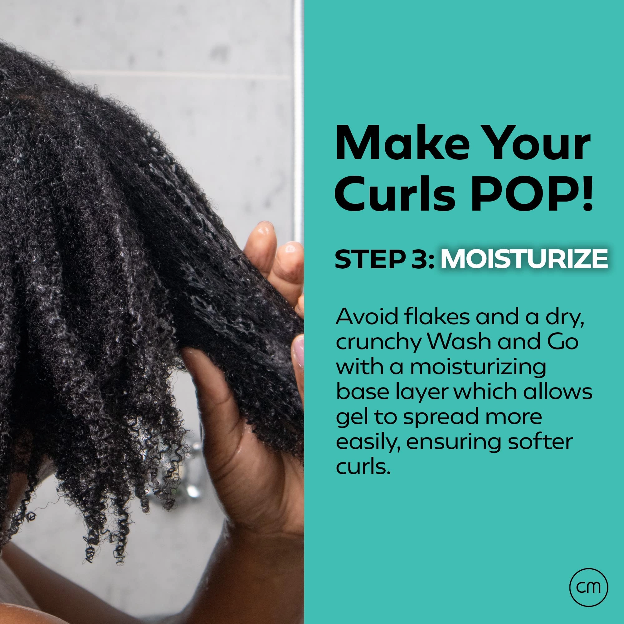 CurlMix Moisturizer for Curly Hair - Travel Size Sample 3.4 oz - Castor Oil Softens & Hydrates Hair - Heavy Hold - Fragrance-Free
